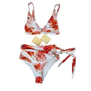 Charlie Holiday Tori Top & Cabana Swim Bottom Floral ( XS )